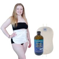 Pelvic Castor Oil Pack Kit + Organic Castor Oil 16.9 oz